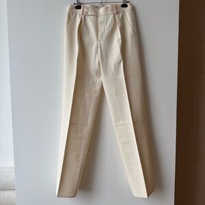 Vintage Tom Ford era Gucci Cream Wool Trousers, Size US6, IT42